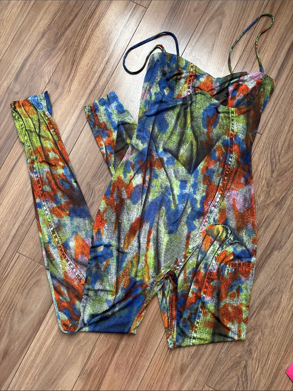 Women’s Multicolor Printed Jumpsuit - Slim Fit